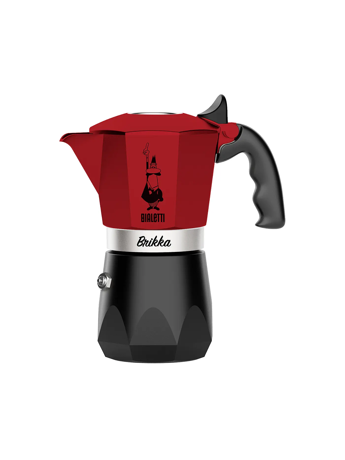 BIALETTI | Espressokocher BRIKKA 2 Tassen Gelb / Schwarz | rot